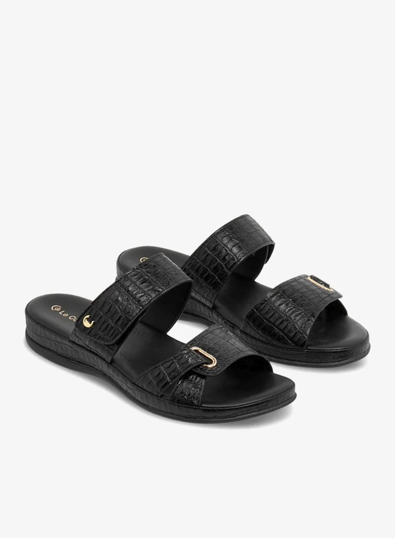 Women Textured Comfort Sandals