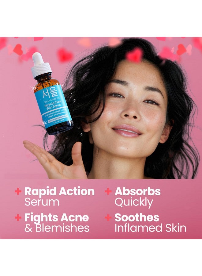 سول سوتيكالز سيروم سولسيوتيكالز الكوري لعلاج حب الشباب، علاج سريع المفعول للبشرة المعرضة لحب الشباب، بحمض الساليسيليك وشجرة الشاي والقرنفل لتوحيد لون البشرة، 1 أونصة - Image 5