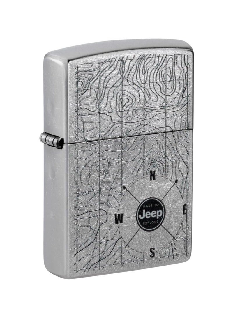 Zippo Jeep Topographical Street Chrome Lighter - Image 2