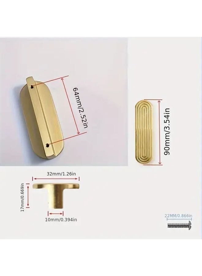 Bronze Round Head 96mm Cabinet Handles 2pcs Durable Drawer Pulls for Kitchen Bathroom Wardrobe - Image 3
