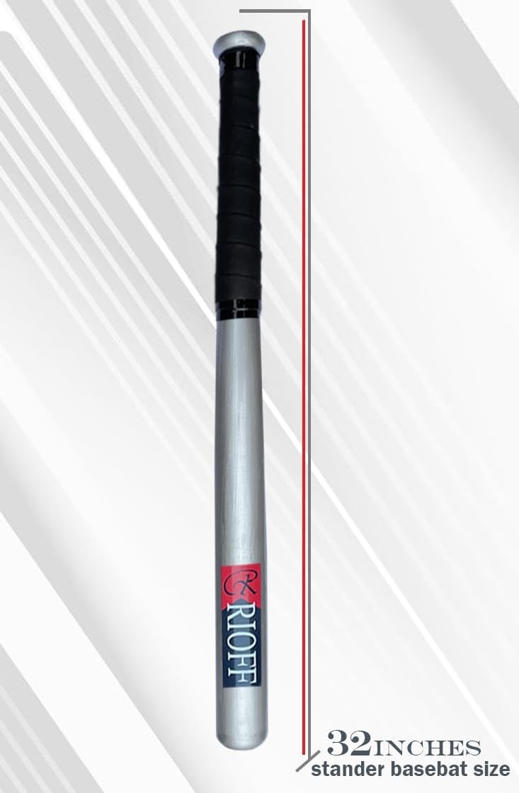 Rioff ® Hockey Stick Witjh Baseball bat Heavy Duty (Silver-basebat-Olypic-Hockey) - Image 4
