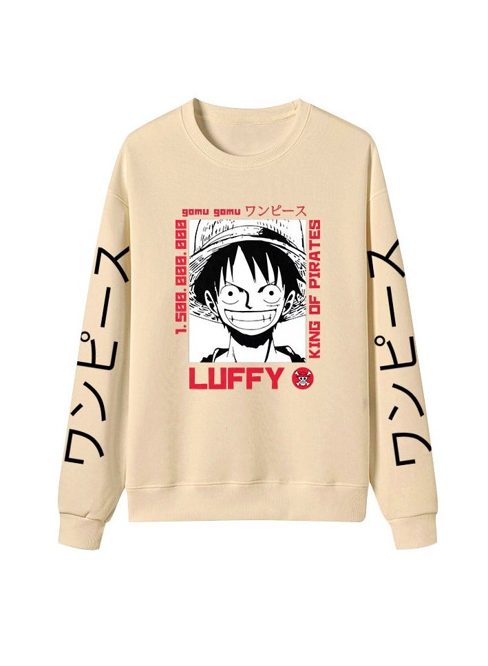 KUYING New One Piece Printed Casual Round Neck Hoodie  - Image 1