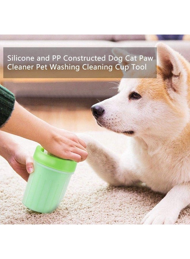 إيميلي بيتس كوب غسيل القدم، منظف أقدام الحيوانات الأليفة، غسالة أقدام الكلاب المحمولة مع شعيرات سيليكون ناعمة لتنظيف أقدام الحيوانات الأليفة الموحلة بسرعة (أزرق صغير) - Image 5