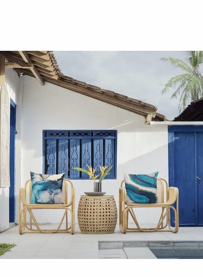 Excefore أغطية وسائد مجموعة من 4، غطاء أريكة عصري، حالة قماش أنيقة للسرير والسيارة 45x45 سم - Image 2