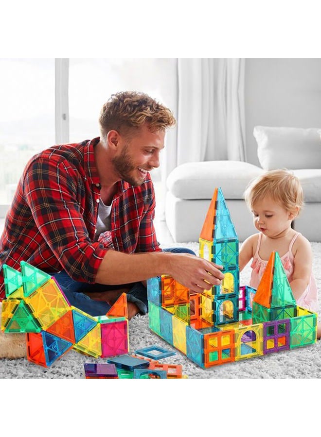 Bmag Magnetic Tiles Toys for Kids, Starter Set 3D Magnet Building Blocks Construction Playboards, STEM Learning Educational Toddlers Toy Gift for 3+ Year Old Boys and Girls - Image 2