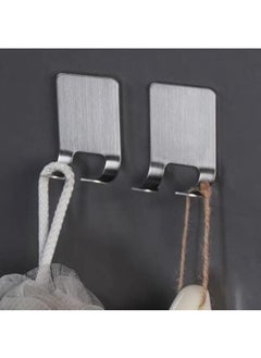 2pieces Razor Holder Shaver Hook Hanger Stand, Self Adhesive Stainless Steel Heavy Duty Utility Storage Hook, Shower Hook For Razor, Bathroom Kitchen Organizer For Plug Robe Towel Bathrobe Coat - pzsku/ZBC98CD85DDD5177BDFC2Z/45/_/1720943144/89a53bcf-56c0-49be-8c3b-03179594fb2b