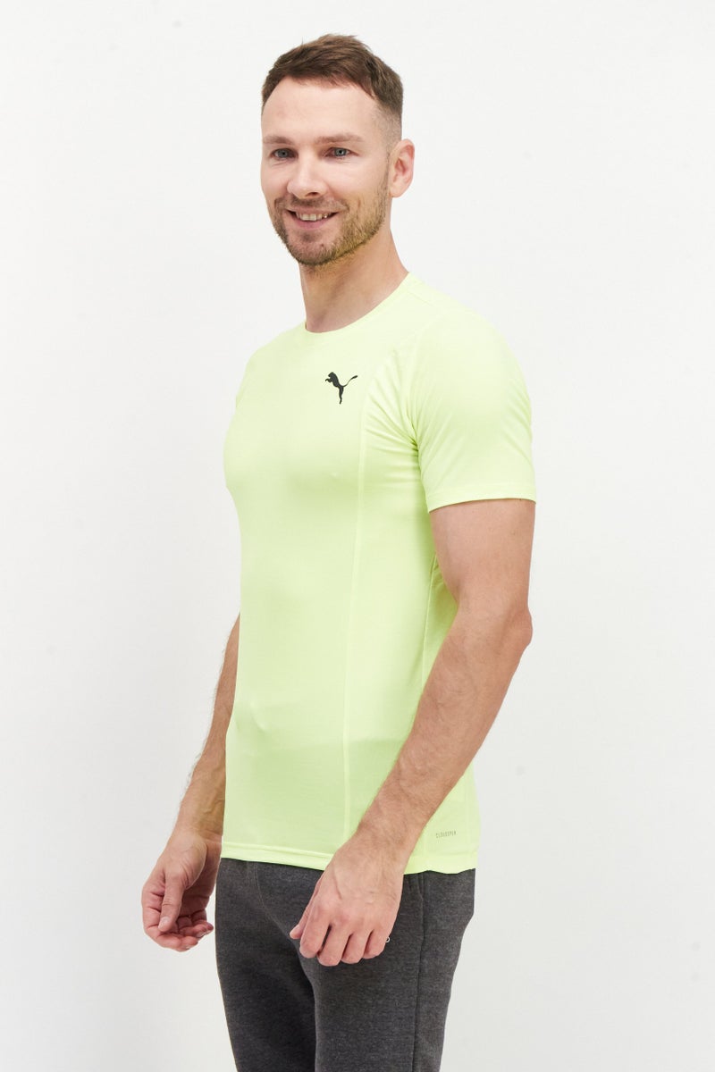 PUMA Men Sportswear Fit Training T-Shirt, Lime - Image 4