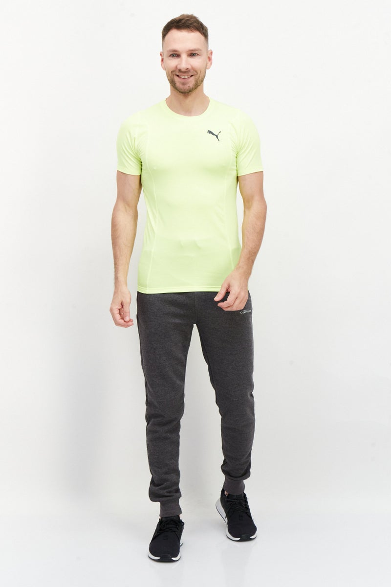 PUMA Men Sportswear Fit Training T-Shirt, Lime - Image 2