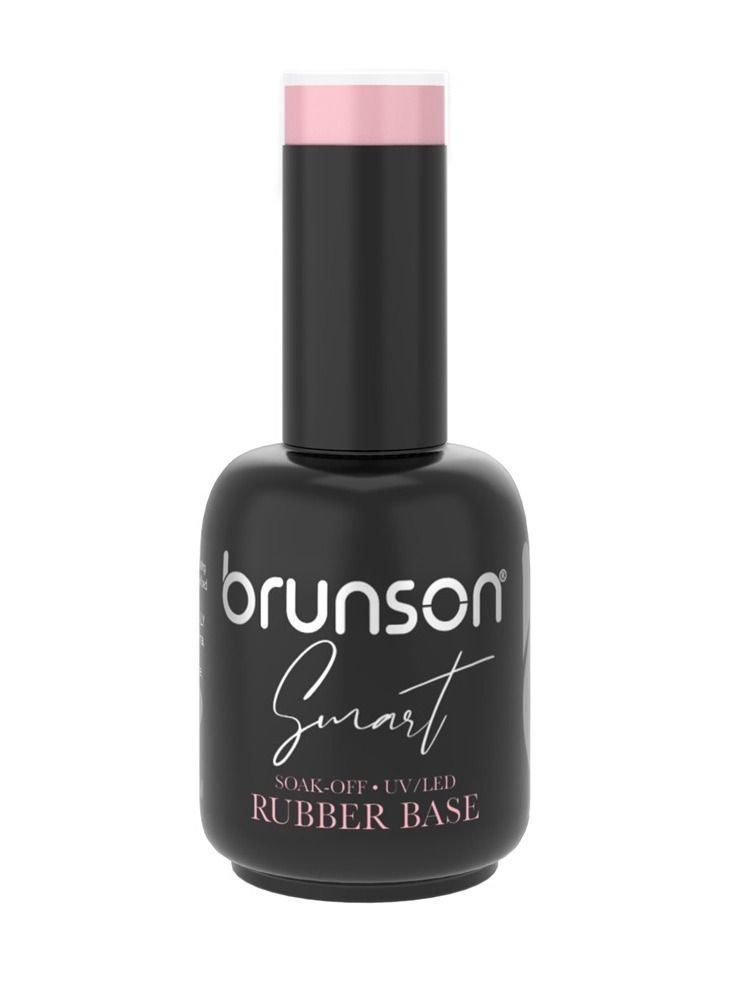 brunson مجموعة طلاء أظافر جل مطاطية لتلميع الأظافر لطبقة تدوم طويلاً 15 مل BSRBP