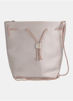 Shoulder bag with drawstring closure