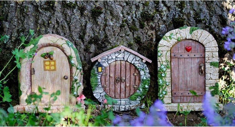 Top Collection 5.25" Miniature Fairy Garden & Terrarium Charming Round Door Decor, Small - Image 3
