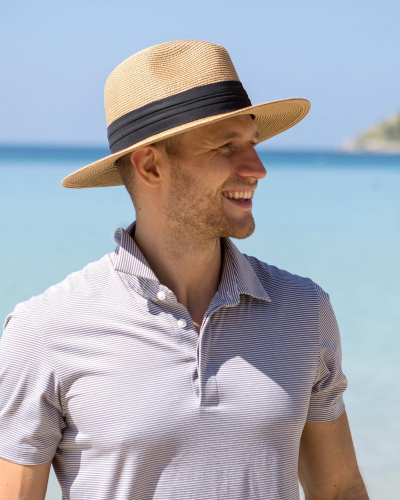 FURTALK Panama Hat Sun Hats for Women Men Wide Brim Fedora Straw Beach Hat UV UPF 80+ - Image 5