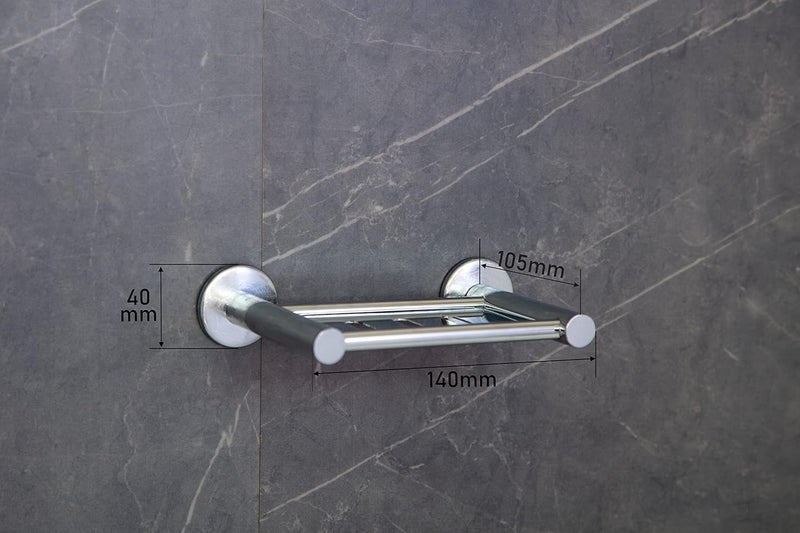 FORTUNE Stainless Steel Bathroom Soap Stand Soap Holder Soap Dish Sabun Case Bathroom Accessories for Homes Hotels Chrome Finish Pack of 1 - Image 5
