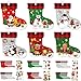 Fuyoooo 48 Pcs Christmas Craft Kits for Kids Christmas Stockings Christmas Tree Stockings Ornaments Kit Make Your Own Christmas Craft DIY Stockings Cutouts for Holiday Farmhouse Decor - Image 2