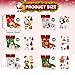 Fuyoooo 48 Pcs Christmas Craft Kits for Kids Christmas Stockings Christmas Tree Stockings Ornaments Kit Make Your Own Christmas Craft DIY Stockings Cutouts for Holiday Farmhouse Decor - Image 4