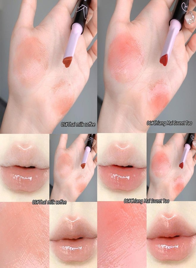 Gege Bear Little Bunny Love Moist Lipstick for Women | Cute Heart Shaped Lipstick Tip for Precision | Silky, Hydrating, Lightweight Formula That Feels like Tinted Lip Balm | Subtle Gloss Effect with Rich, Buildable Pigment | (01# Innocent Doll, 1.8g) - Image 5