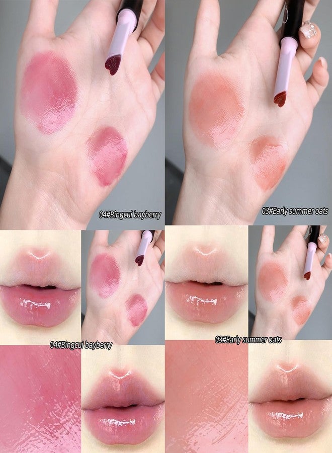 Gege Bear Little Bunny Love Moist Lipstick for Women | Cute Heart Shaped Lipstick Tip for Precision | Silky, Hydrating, Lightweight Formula That Feels like Tinted Lip Balm | Subtle Gloss Effect with Rich, Buildable Pigment | (01# Innocent Doll, 1.8g) - Image 4