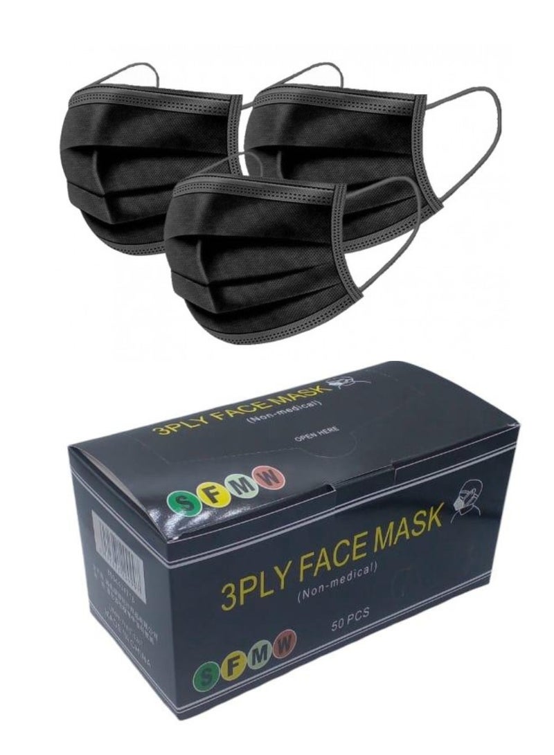SFMW 3 Layer Anti-Dust Face Mask Set (50 Pieces) - Image 1