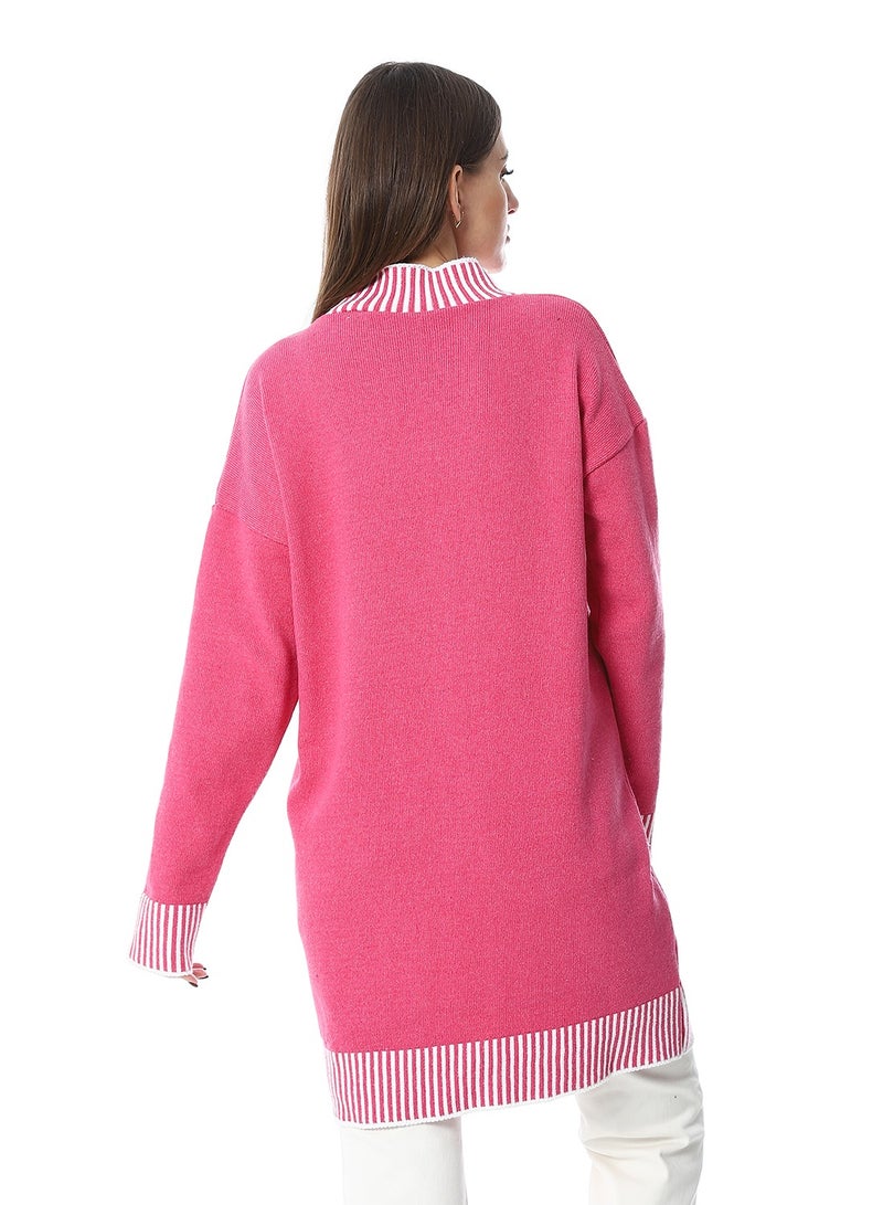 Caesar Women Wool Long Pullover With High Neck  - Image 2
