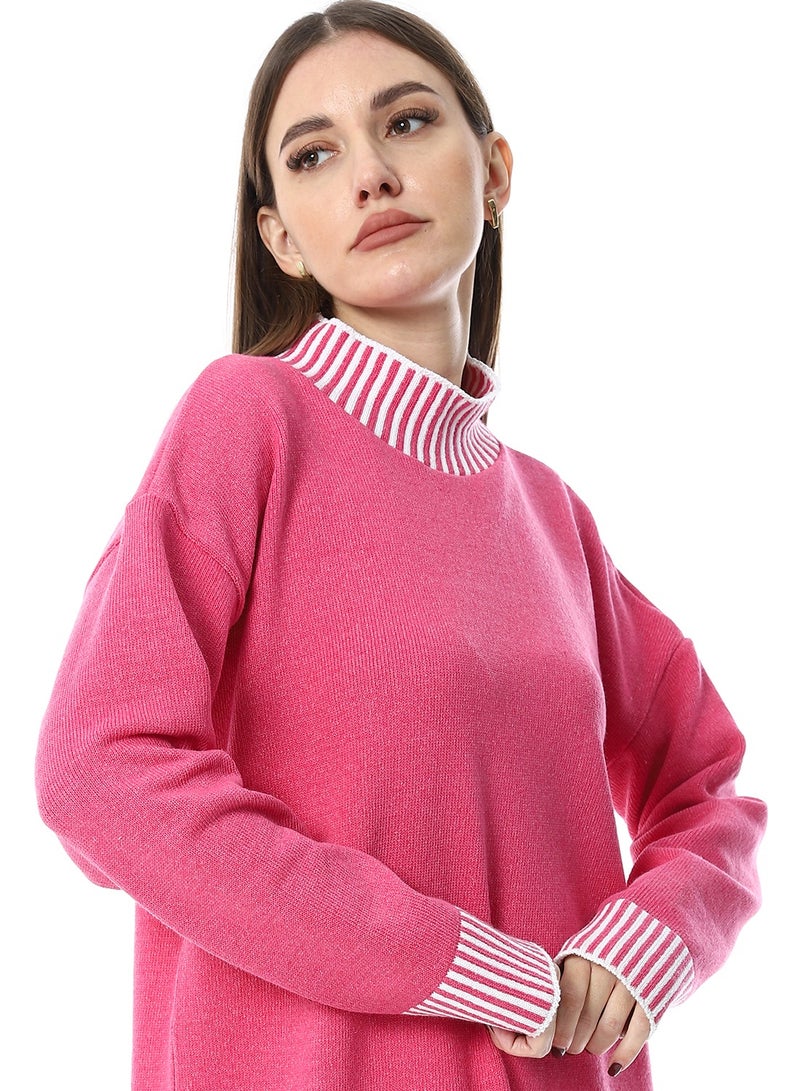 Caesar Women Wool Long Pullover With High Neck  - Image 3