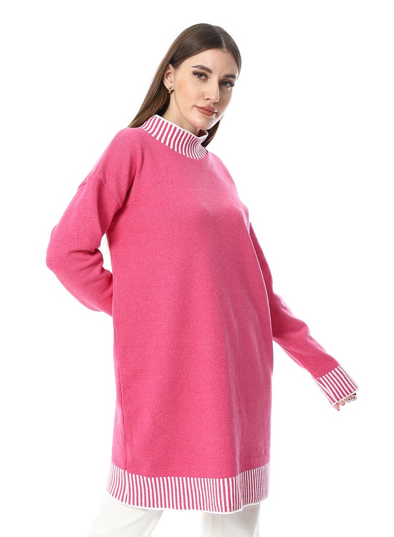 Caesar Women Wool Long Pullover With High Neck  - Image 4