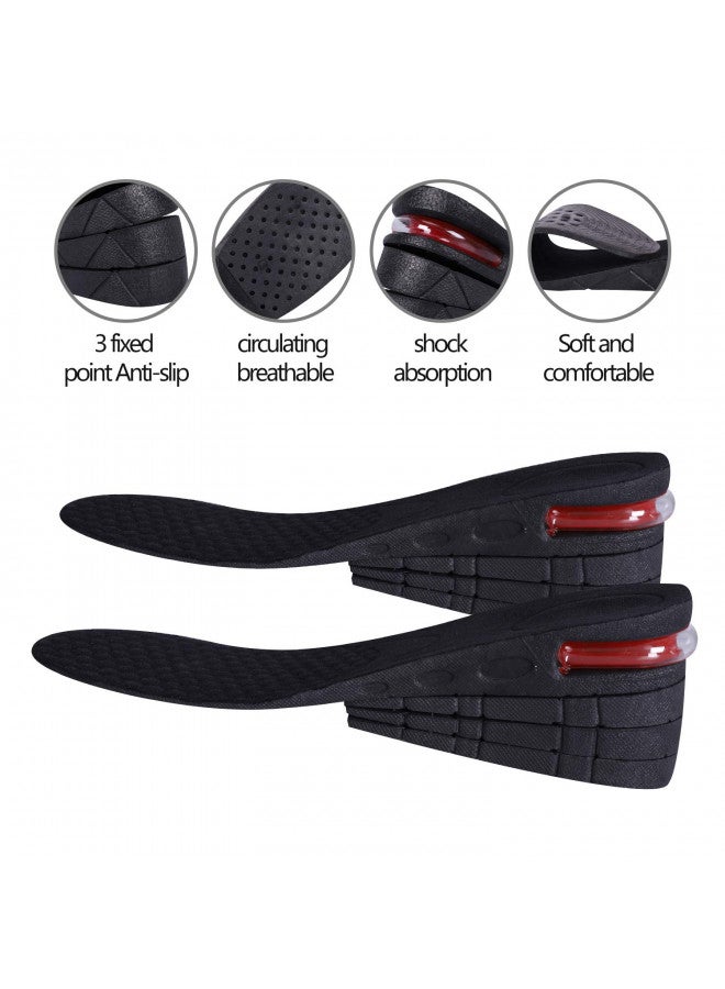 Lansian Height Increase Insoles for Men Women, 3 Layer 2.75'' Air Cushion Shoe Lift Shoe Pad Kit Air Cushion Heel Inserts (2.75" / 7cm)  - Image 3