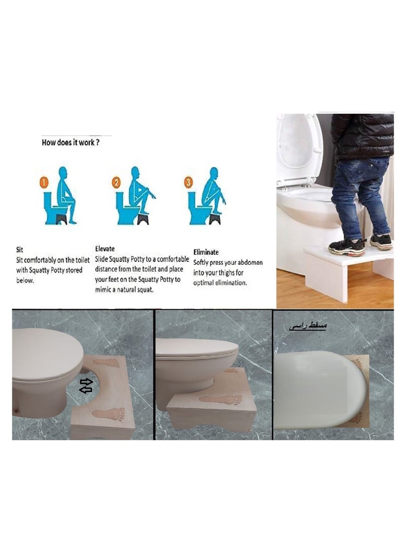 A healthy footstool to prevent colon pain in the bathroom - Image 2