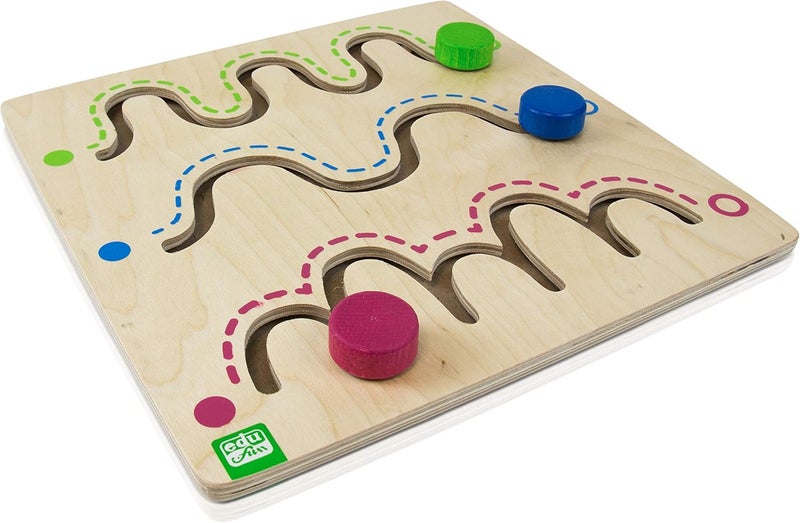 edu fun Tracing Board for Kids Level 1, 30 cm x 30 cm x 2 cm Size - Image 5