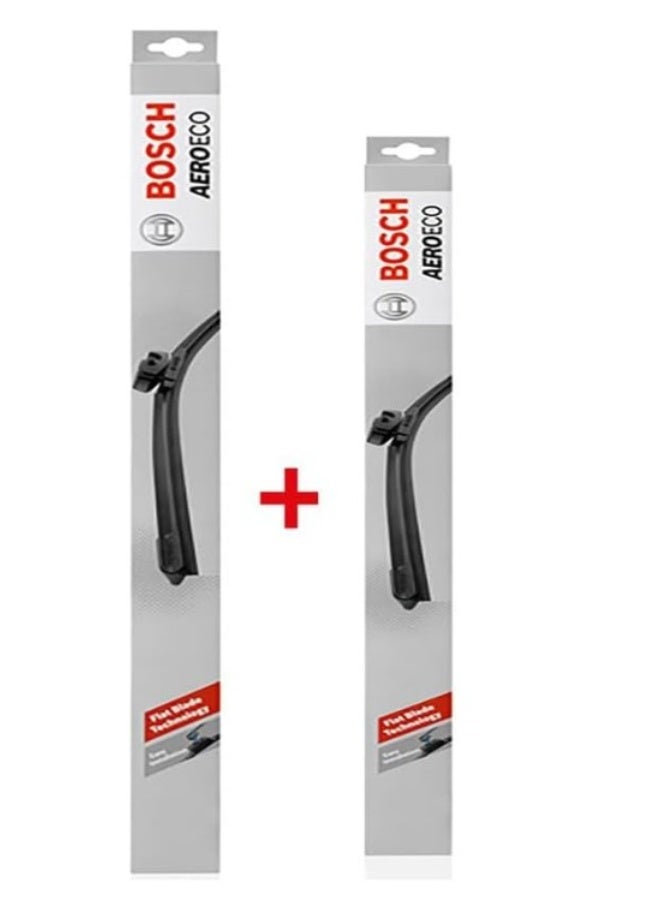 بوش ماسحة زجاج أمامية للسيارة من بوش أيروإيكو، مقاس 24/19، جهة السائق والراكب - Image 1