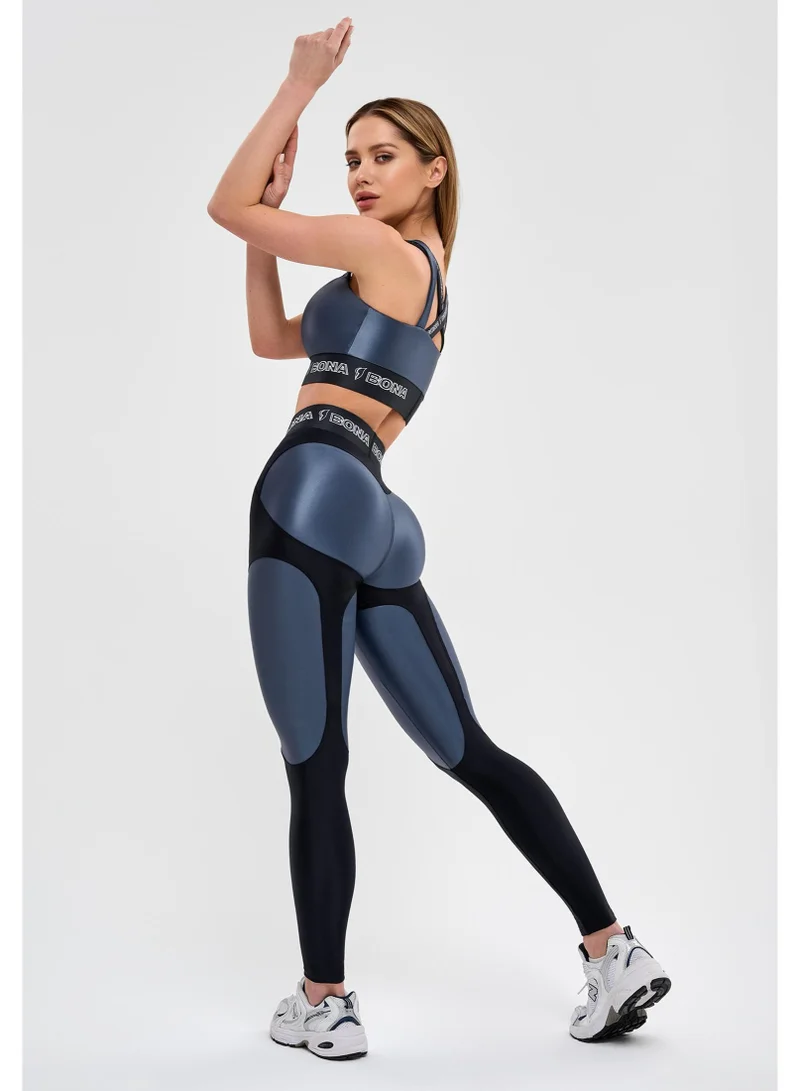Bona Fide Heart Crush Leggings Steel Heart Crush Steel High Waist Tummy Control Gym Leggings for Women for Women | Best Price UAE