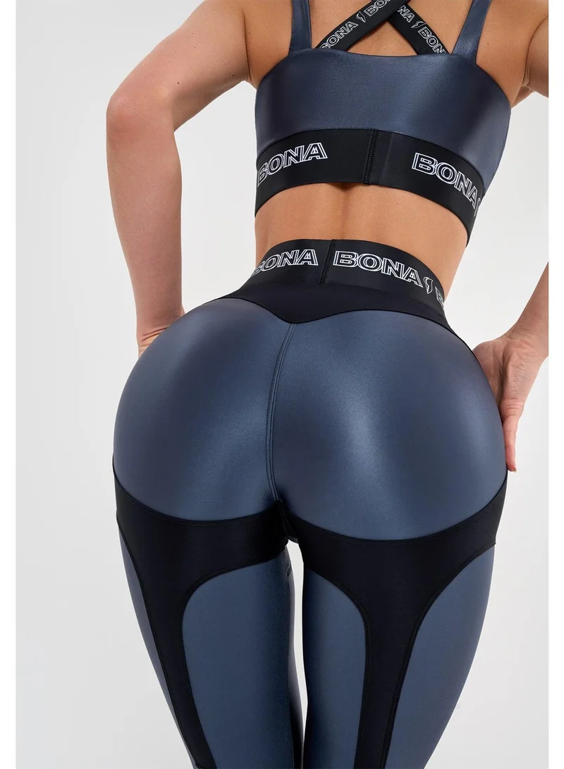 Bona Fide Heart Crush Leggings Steel Heart Crush Steel High Waist Tummy Control Gym Leggings for Women for Women | Best Price UAE