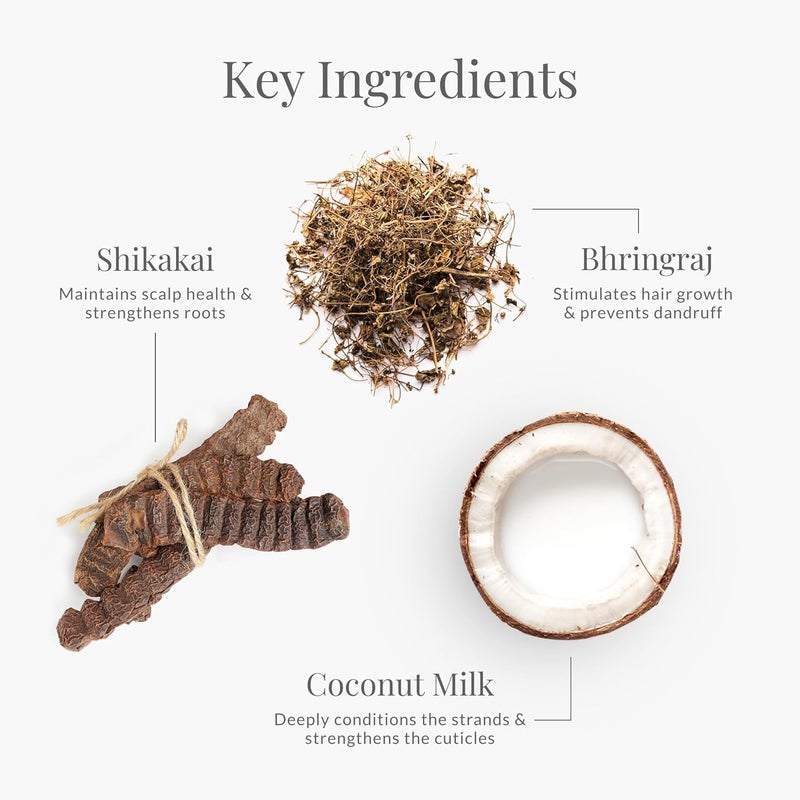Forest Essentials بلسم شعر فورست إسينشالز مع حليب جوز الهند، عرقسوس، برينغراج، شيكاي، بلسم شعر طبيعي لتغذية عميقة للشعر الجاف والعادي، خالي من SLS وبارابين، 200 مل، 1 قطعة - Image 4