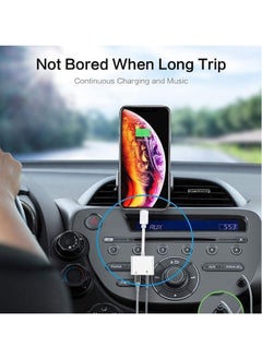 DUSALA Lightning to 3.5mm Headphones Dongle Jack Adapter for iPhone Fonemax 2 in 1 Headphone Adapter and Aux Audio Adapter& Charger Cable Splitter Compatible for iPhone,iPad  - Image 4