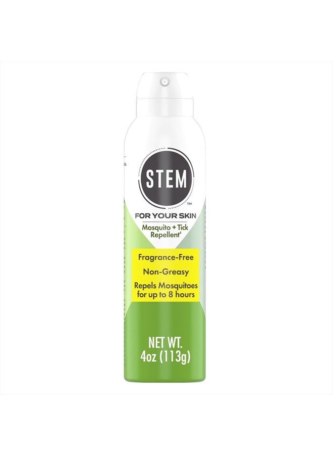 STEM Repels Mosquitoes And Ticks, Mosquito Repellent and Tick Spray, Picaridin Bug Spray, Fragrance-Free, 4 oz - Image 1