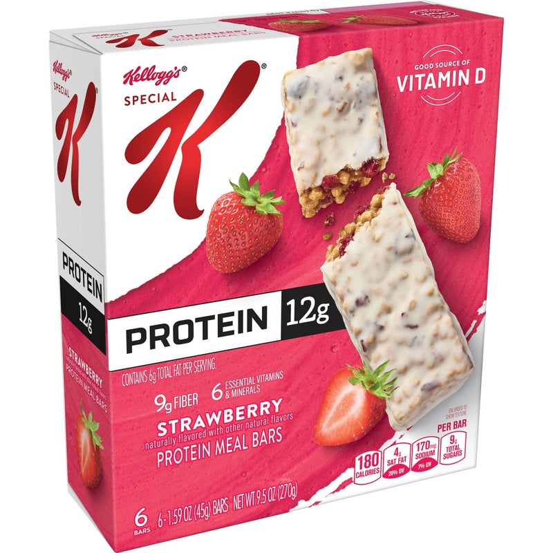 SPECIAL K Kellogg's Special K Protein Meal Bars, 12g Protein, Meal Replacement, Strawberry (3 Boxes) - Image 5