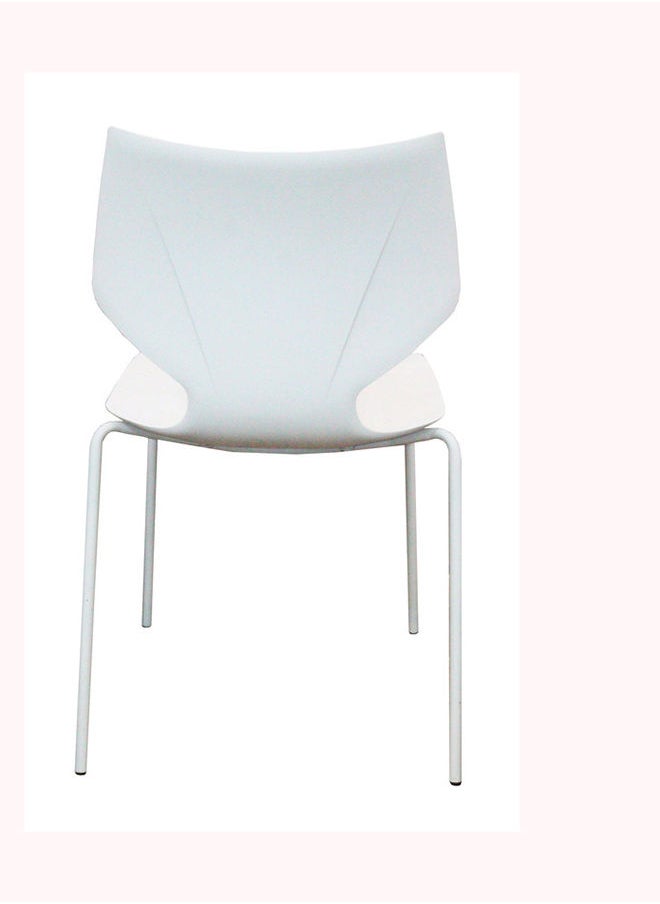 JILPHAR FURNITURE Jilphar Armless Fiber Plastic Chair White  - Image 3