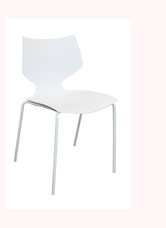 JILPHAR FURNITURE Jilphar Armless Fiber Plastic Chair White  - Image 2