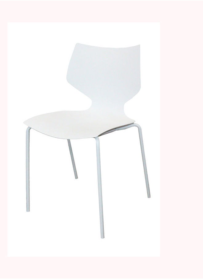 JILPHAR FURNITURE Jilphar Armless Fiber Plastic Chair White  - Image 1