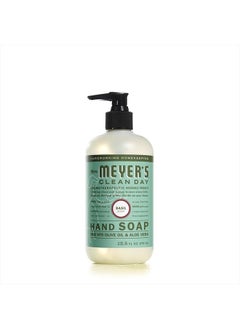 Mrs. Meyer's Clean Day Mrs. Meyer's Hand Soap, Made with Essential Oils, Biodegradable Formula, Basil, 12.5 fl. oz - Pack of 3  - Image 2