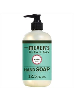 Mrs. Meyer's Clean Day Mrs. Meyer's Hand Soap, Made with Essential Oils, Biodegradable Formula, Basil, 12.5 fl. oz - Pack of 3  - Image 1