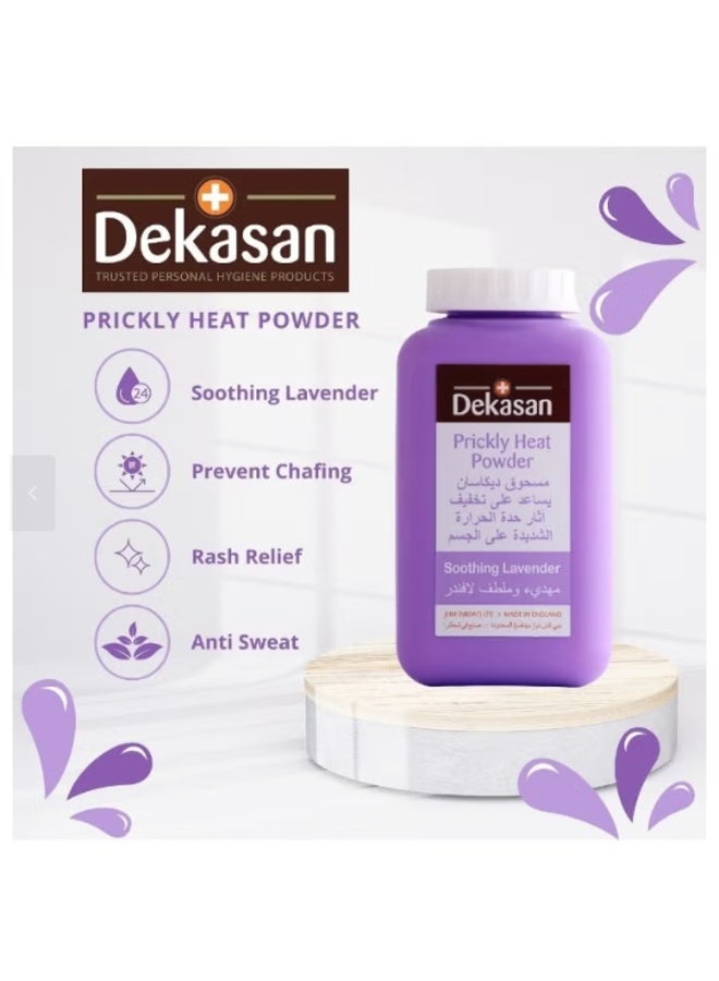 Dekasan Lavender Prickly Heat Powder 100g – Soothing Skin Powder - Image 3