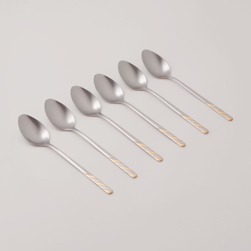 Pentola stainless steel dinner spoon set 6pcs with mirror polish 3mm - Image 1