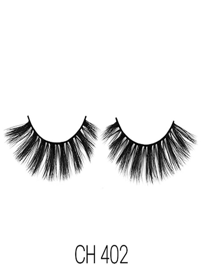 LAFLARE 3D CASHMERE Eyelashes, Natural Look, Wispy, Glam, Fresh, Fluffy, Soft, Reusable, Luxurious Handmade Strips False Lashes - 3 PACKS BUNDLE SPECIAL CH (CH402, 3) - Image 2