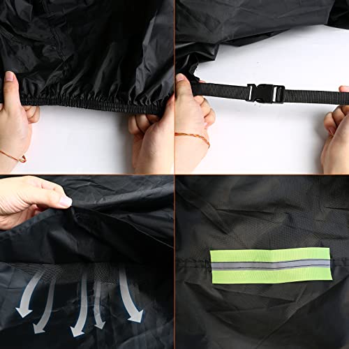 SPORTULI Waterproof Full Cover Replace for Can-Am Spyder F3, 420D Oxford Heavy Duty All Weather Cover with Reflective Strips for Snow Rain Dust Hail Protection (Spyder 105) - Image 5