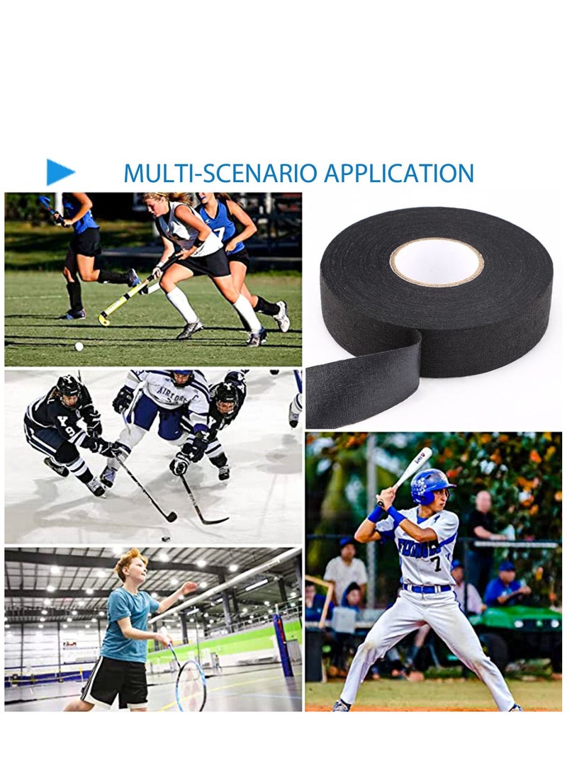 Hockey Tape 1 x 27 Yard Adhesive Cloth Tape Hokey Stick Blade Handle Shaft Bat Sports Tape Non-Slip Grip Wrap for Ice Hockey Field Hockey Roller Hockey Lacrosse - Image 3