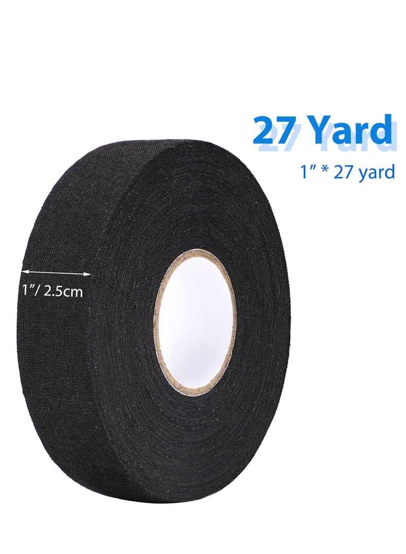 Hockey Tape 1 x 27 Yard Adhesive Cloth Tape Hokey Stick Blade Handle Shaft Bat Sports Tape Non-Slip Grip Wrap for Ice Hockey Field Hockey Roller Hockey Lacrosse - Image 4