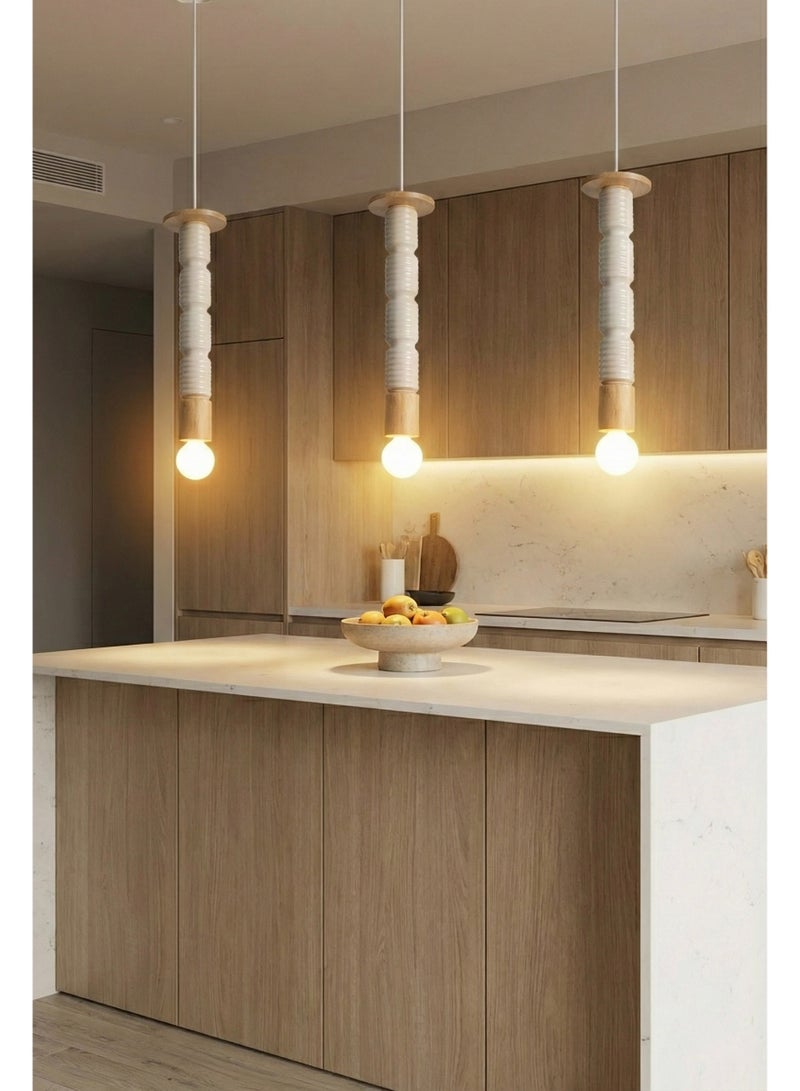 BUY4LESS -  Modern Lighting, Single pendent, Light, Modern pendent, White Color, 37x5 cm, Suitable for bedroom and living room, Bedside light - Image 4