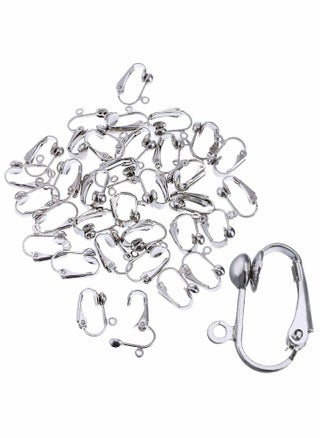 Clip-on Earring Converter, Earring Clip Backs Non-pierced Earring Findings Dangle Earring Clips with Easy Open Loop and Silicone Earring Pads for None Pierced Ears - pzsku/ZBC99E2273997864E18AAZ/45/_/1683084222/acf8ae1b-e07e-44dc-a5cc-b5b8ee301db1