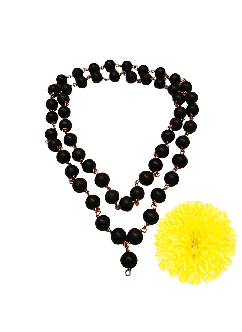 anciently Anciently Karungali Malai Copper Original 10mm Karungali Malai Copper 10mm 54 Beads Ebony Wood 1 Piece  - Image 3