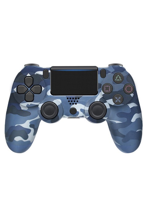 Wireless P4 Game Controller Six-axis Analog Joystick Vibration Light For Gaming P4 Gamepad Digital Computer/game-Product Color:P4 Wireless Bluetooth-camouflage Blue
